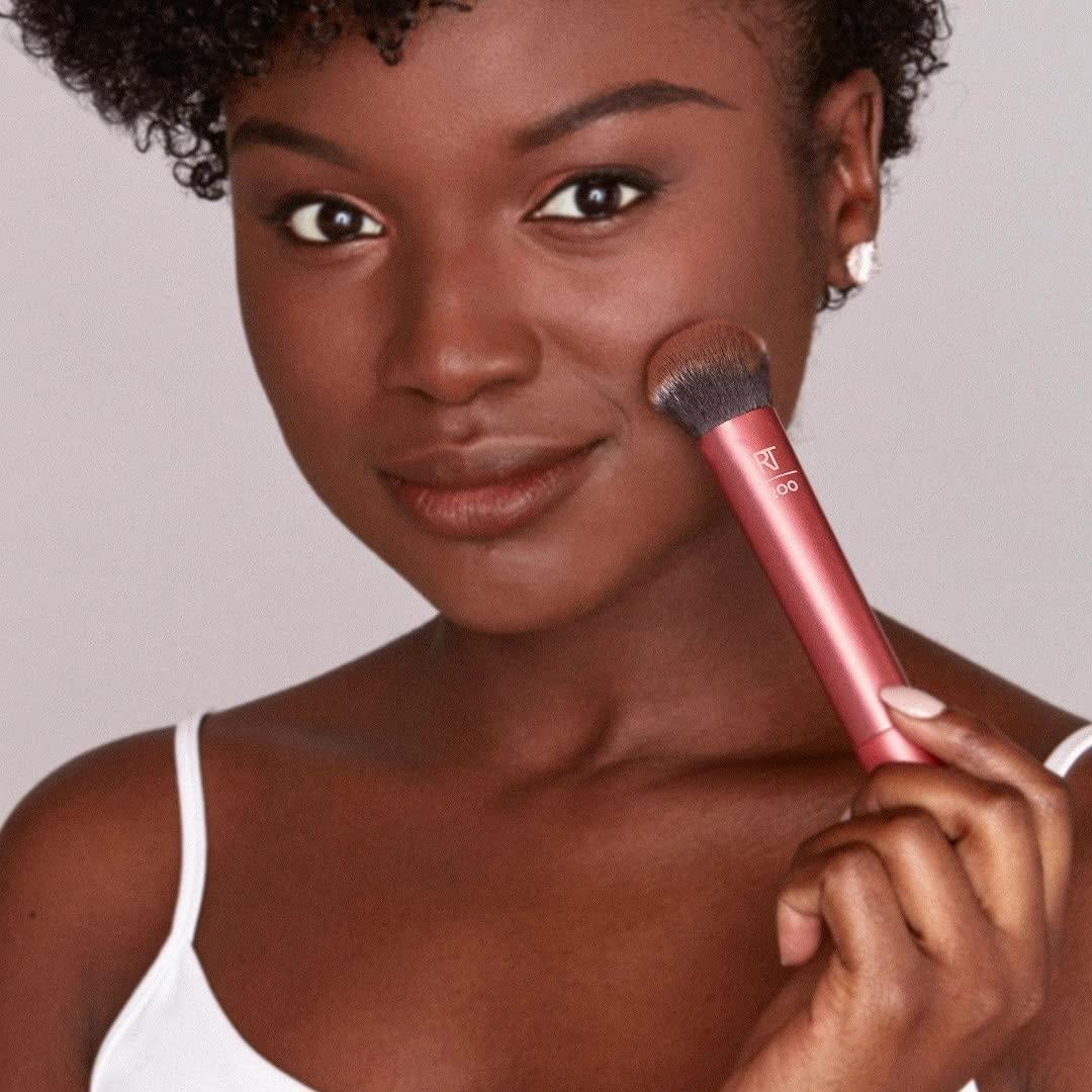 Brocha de Maquillaje para Base Real Techniques Naranja 4 Pzas