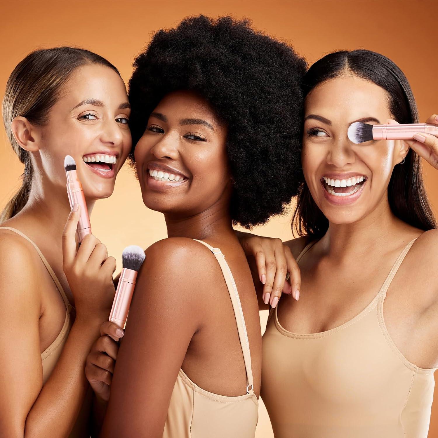 Brocha Kabuki Retráctil EOICCEOH para Maquillaje Facial