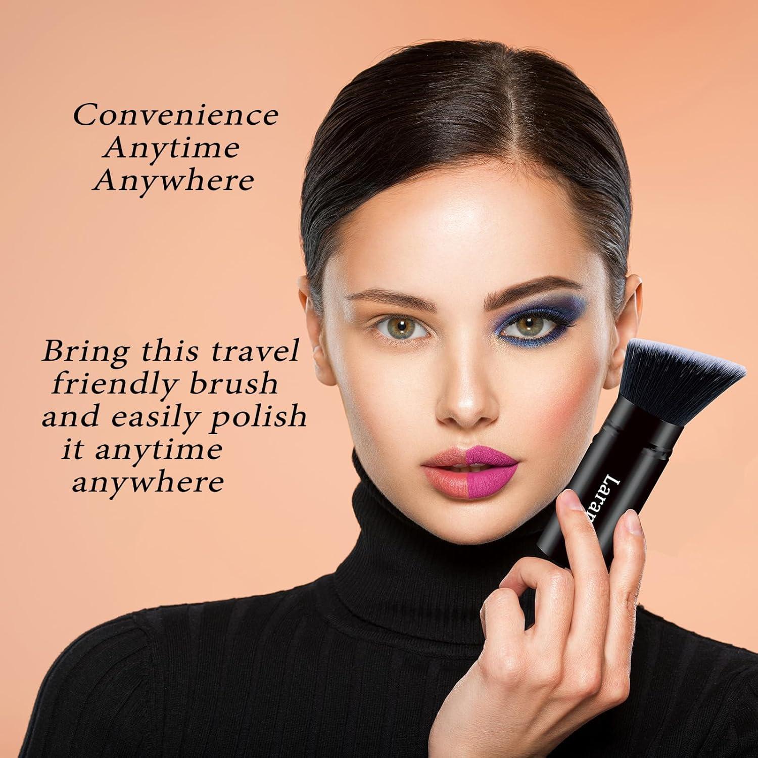 Brocha Kabuki de Maquillaje Larangel para Base y Polvo