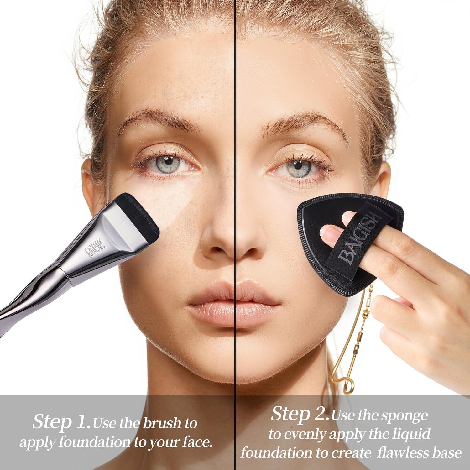 Conjunto de Esponja y Brocha de Maquillaje BAIGISH