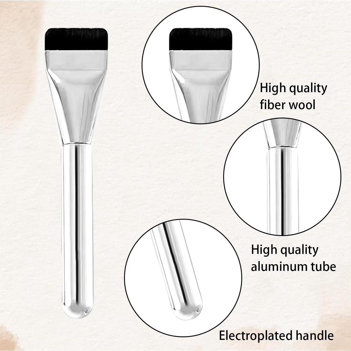 Set de 3 Brochas de Maquillaje Planas AddLotLot 15,24 cm