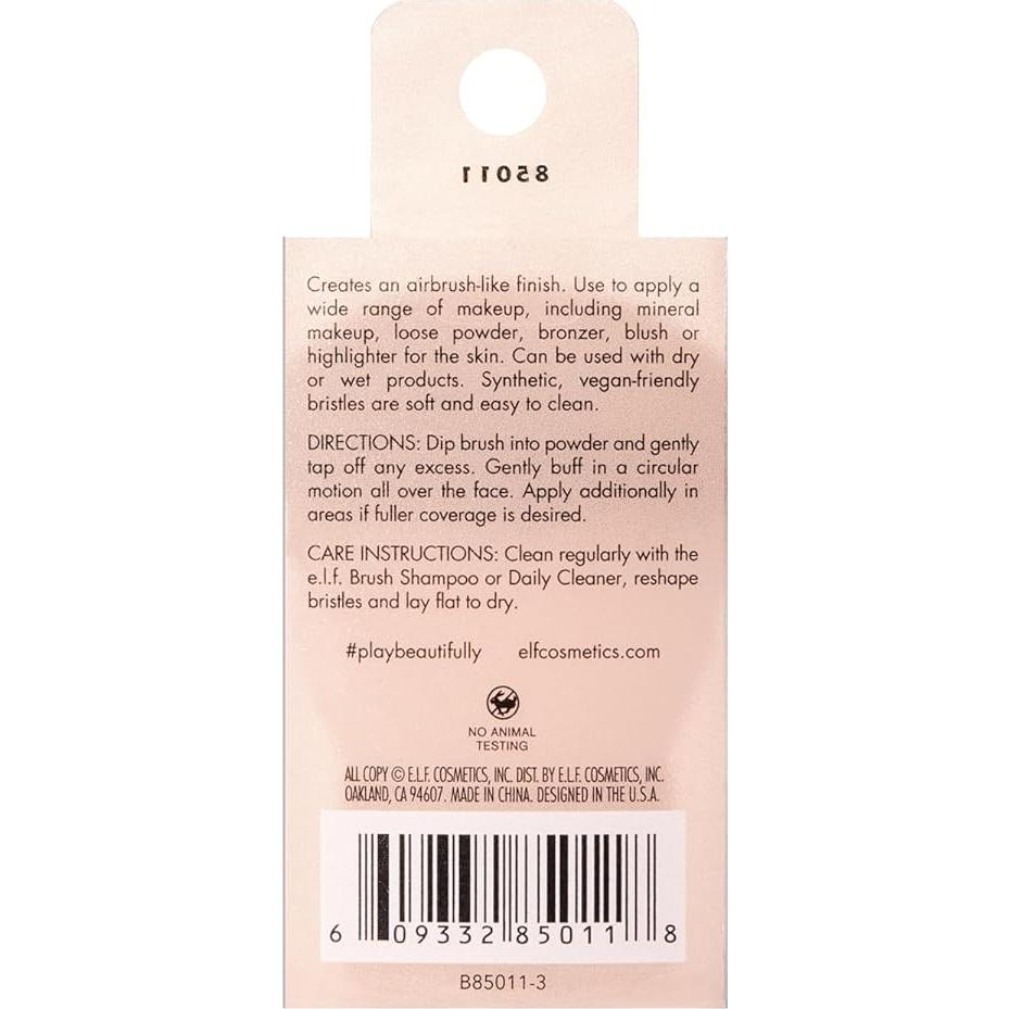 Brocha Kabuki e.l.f. para Maquillaje Vegana 10,16 cm