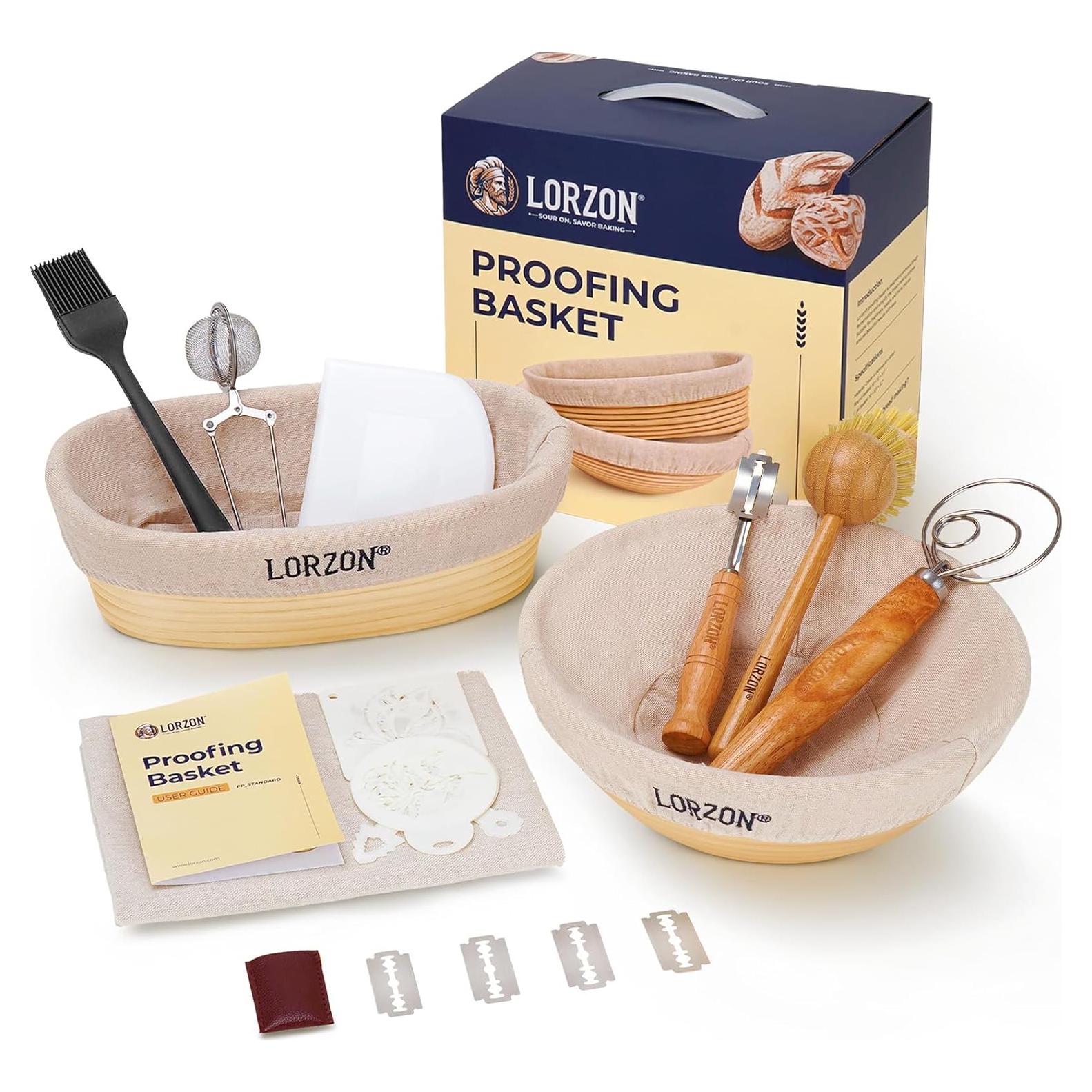 Juego de Cestas de Prueba Lorzon 10 cm Redondas y Ovaladas