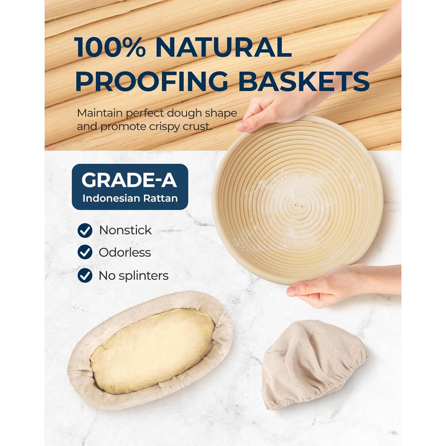 Juego de Cestas de Prueba Lorzon 10 cm Redondas y Ovaladas