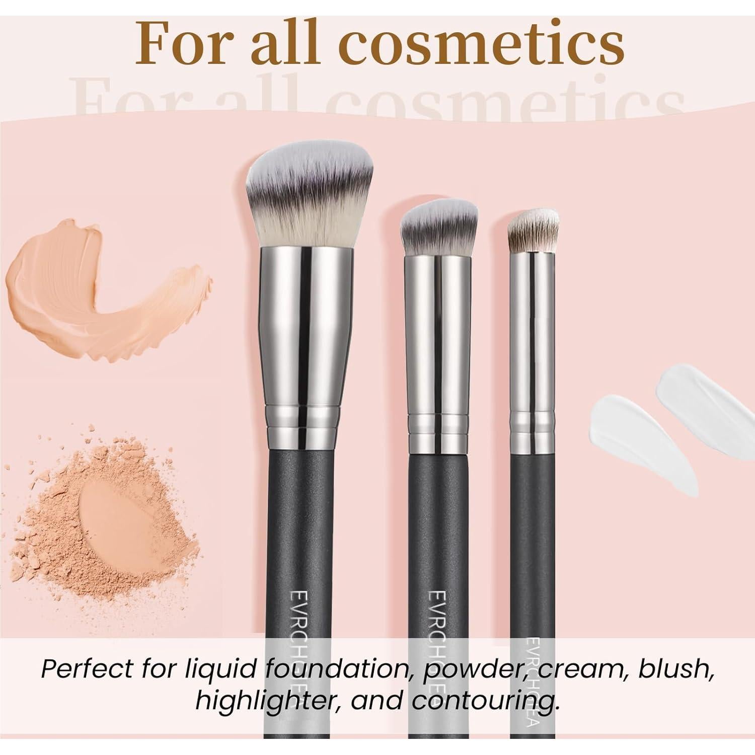 Conjunto de Brochas de Maquillaje EVRCHGIEA 3PCS