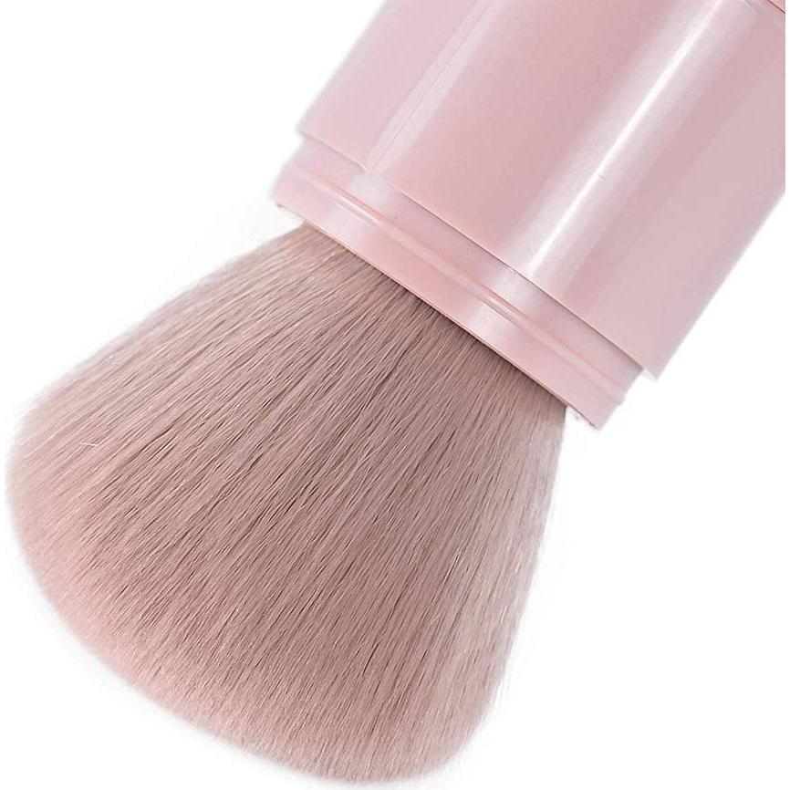 Brocha Kabuki Profesional RN BEAUTY Rosa - Maquillaje Portátil