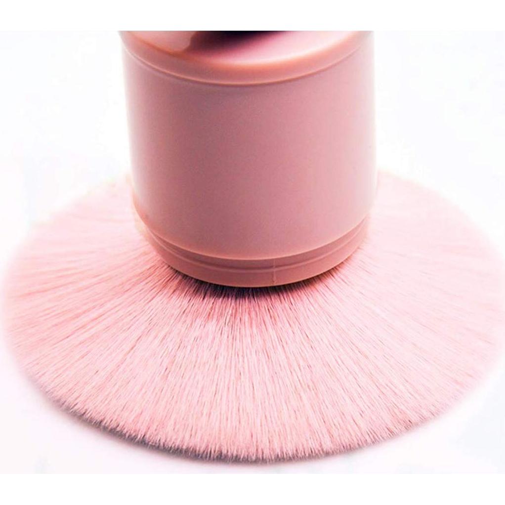 Brocha Kabuki Profesional RN BEAUTY Rosa - Maquillaje Portátil