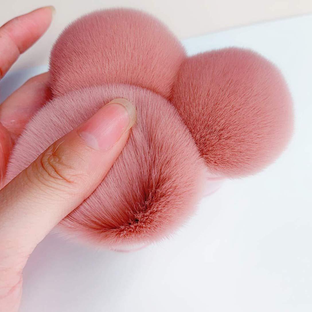 Brocha Kabuki Profesional RN BEAUTY Rosa - Maquillaje Portátil