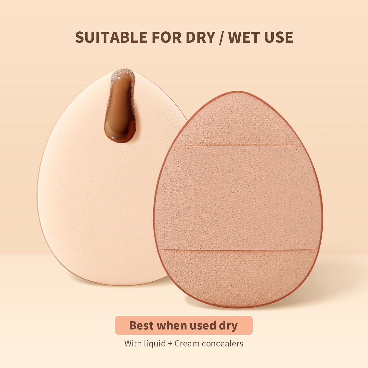 Brocha Plana Docolor para Base + 2 Esponjas Mini Maquillaje