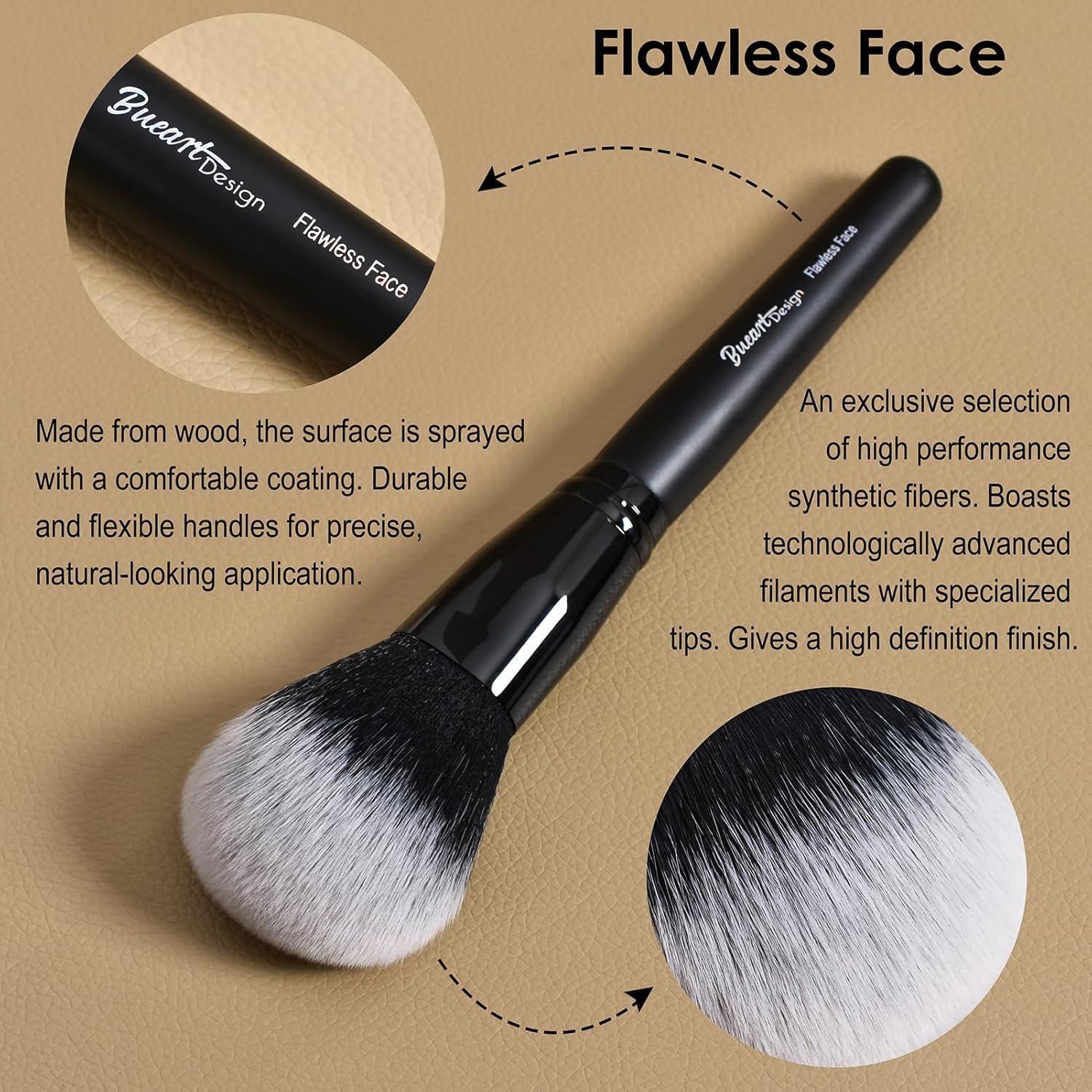 Pincel de Maquillaje Doble Punta Bueart Design 2 Pcs