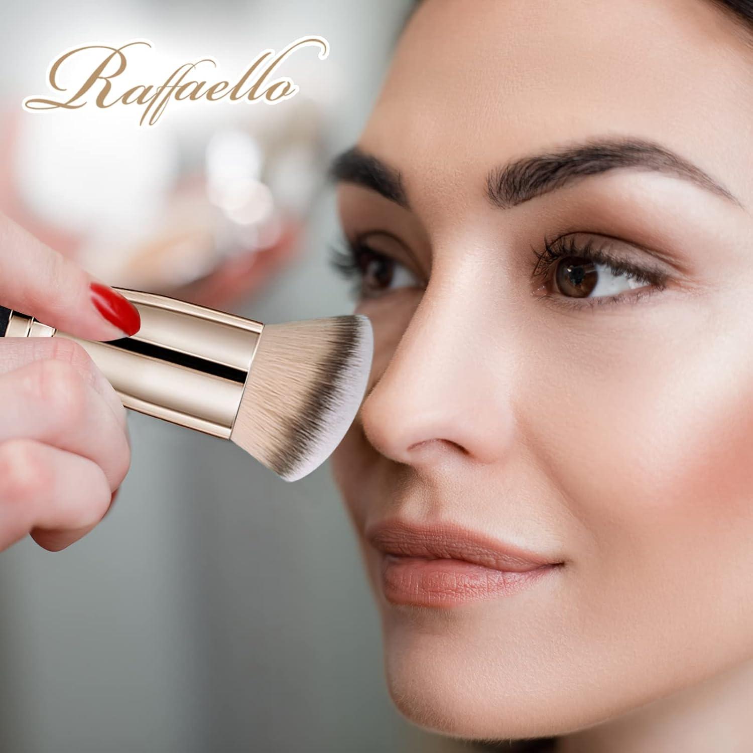 Set de Pinceles de Maquillaje Raffaello 3 Pcs Kabuki