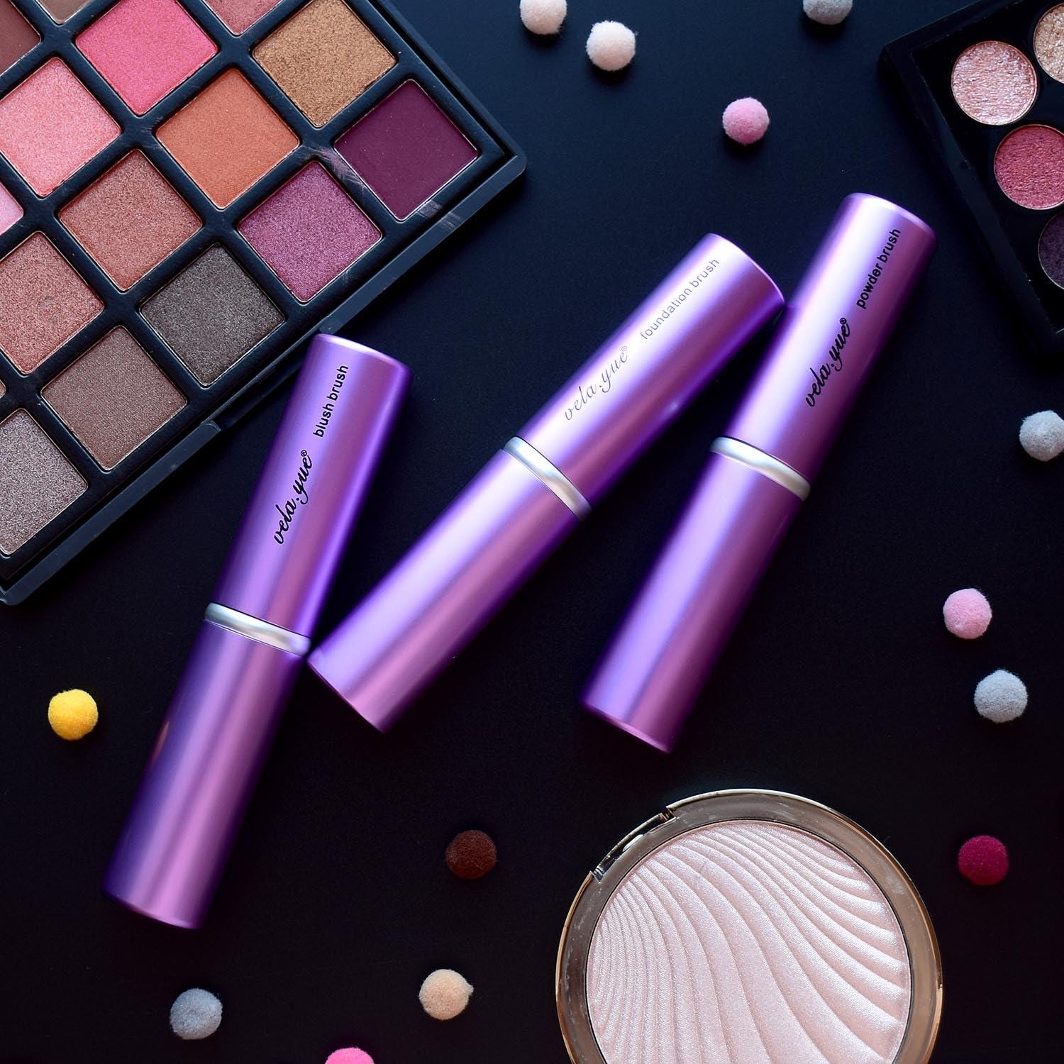 Brocha de Maquillaje Kabuki Retráctil Vela Yue Punta