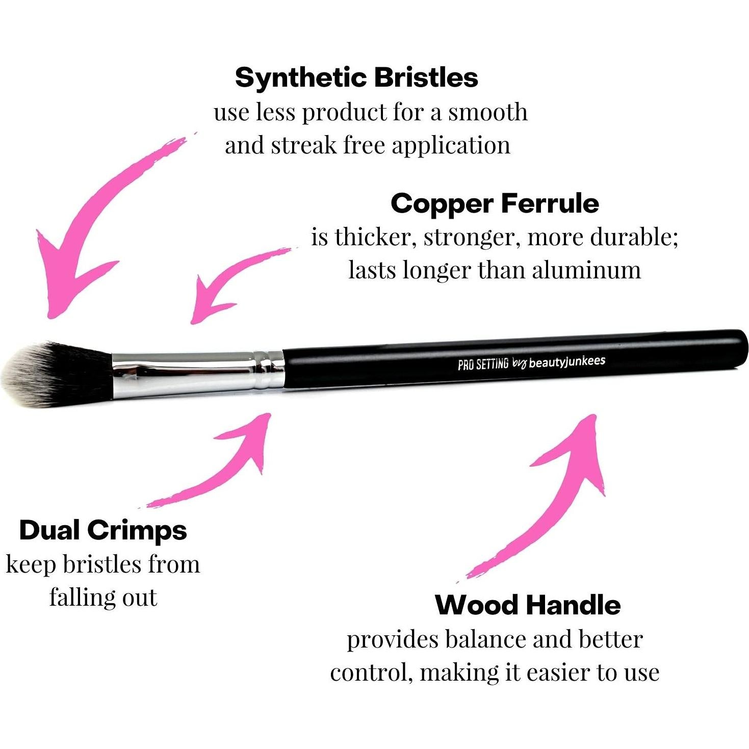 Brocha de Maquillaje para Polvo Fijador Beauty Junkees