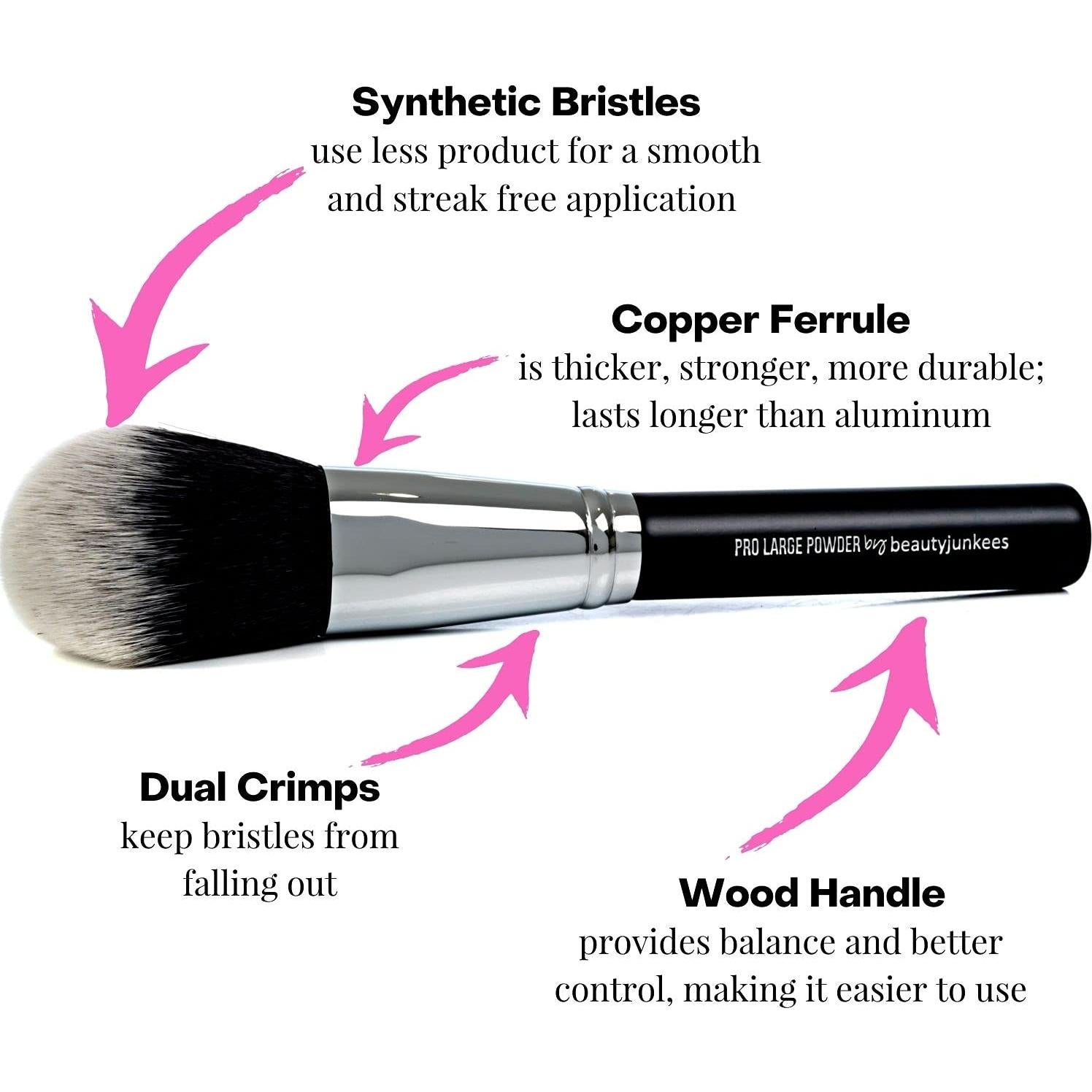 Brocha de Maquillaje para Polvo Grande Beauty Junkees