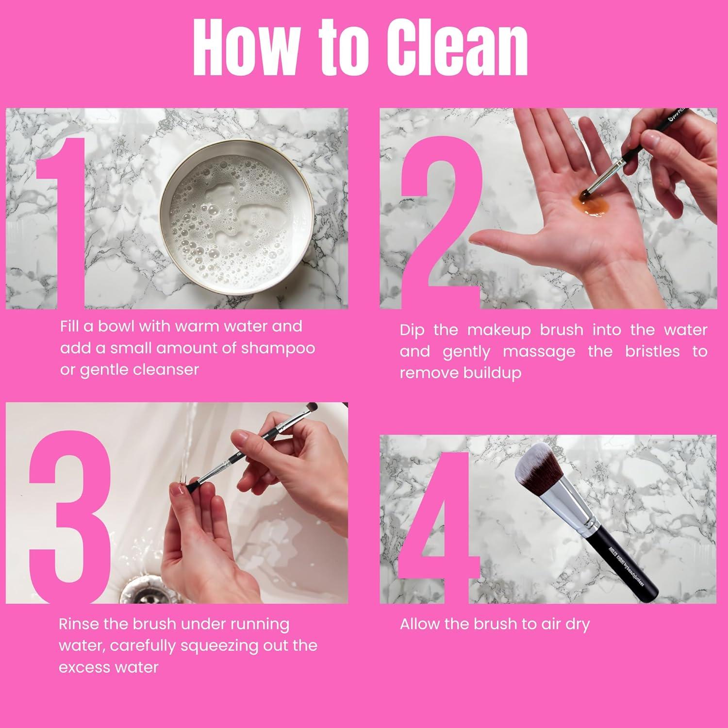 Brocha de Rubor Angulada Beauty Junkees - Cerdas Sintéticas