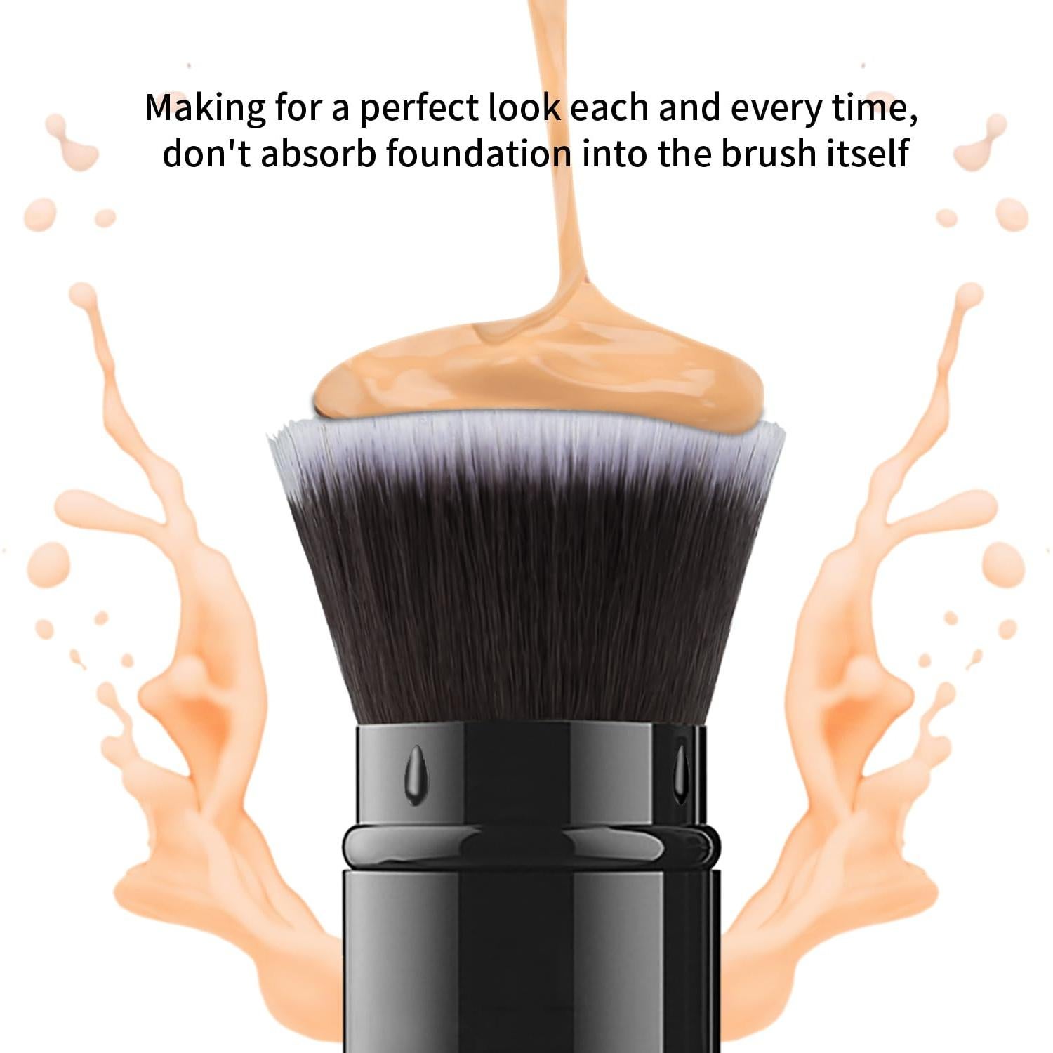 Brocha de Maquillaje Retráctil Falliny Kabuki Portátil 8,79 cm