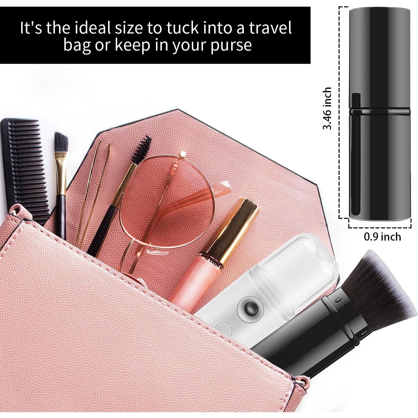 Brocha de Maquillaje Retráctil Falliny Kabuki Portátil 8,79 cm