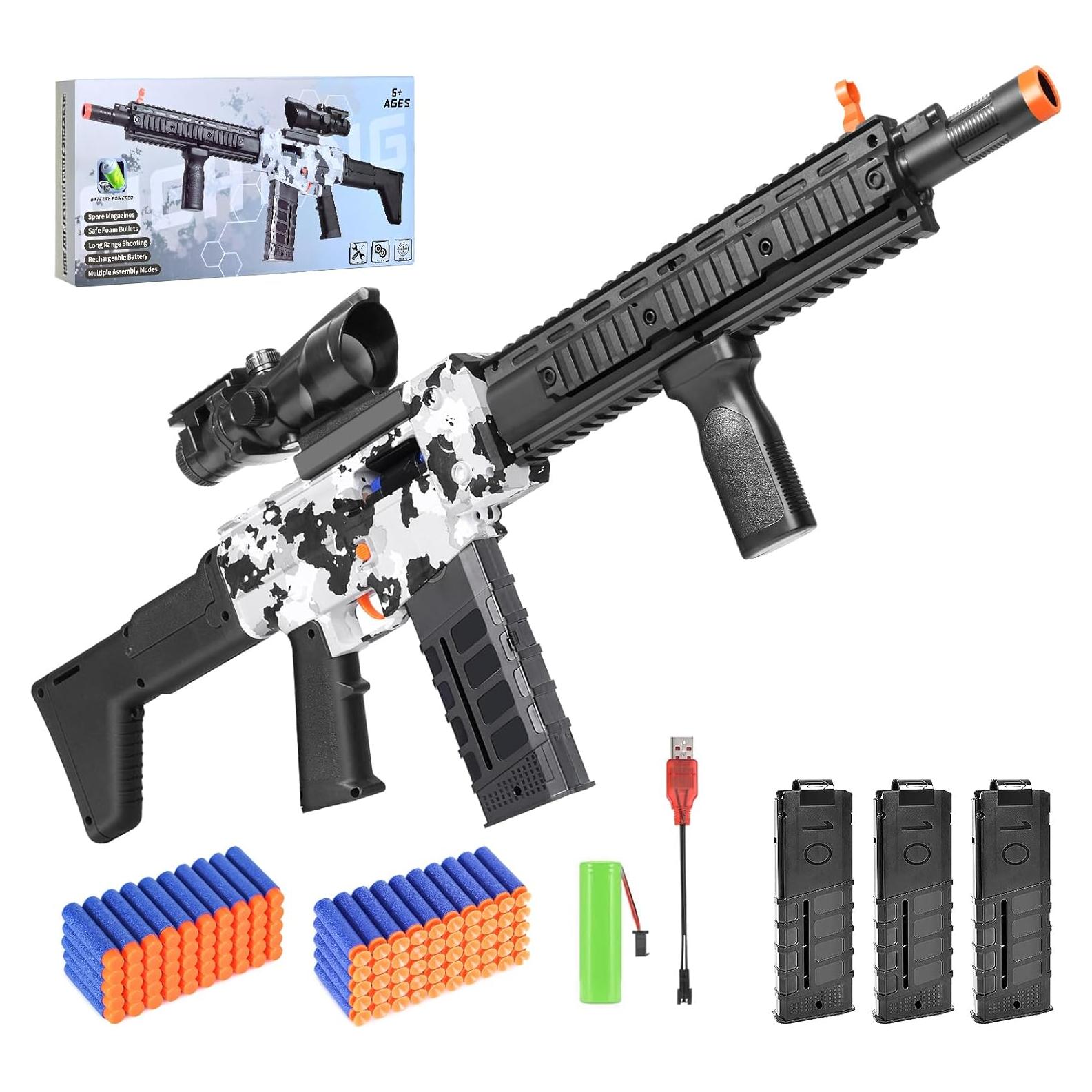 Rifle de francotirador PIXATA eléctrico con 100 dardos