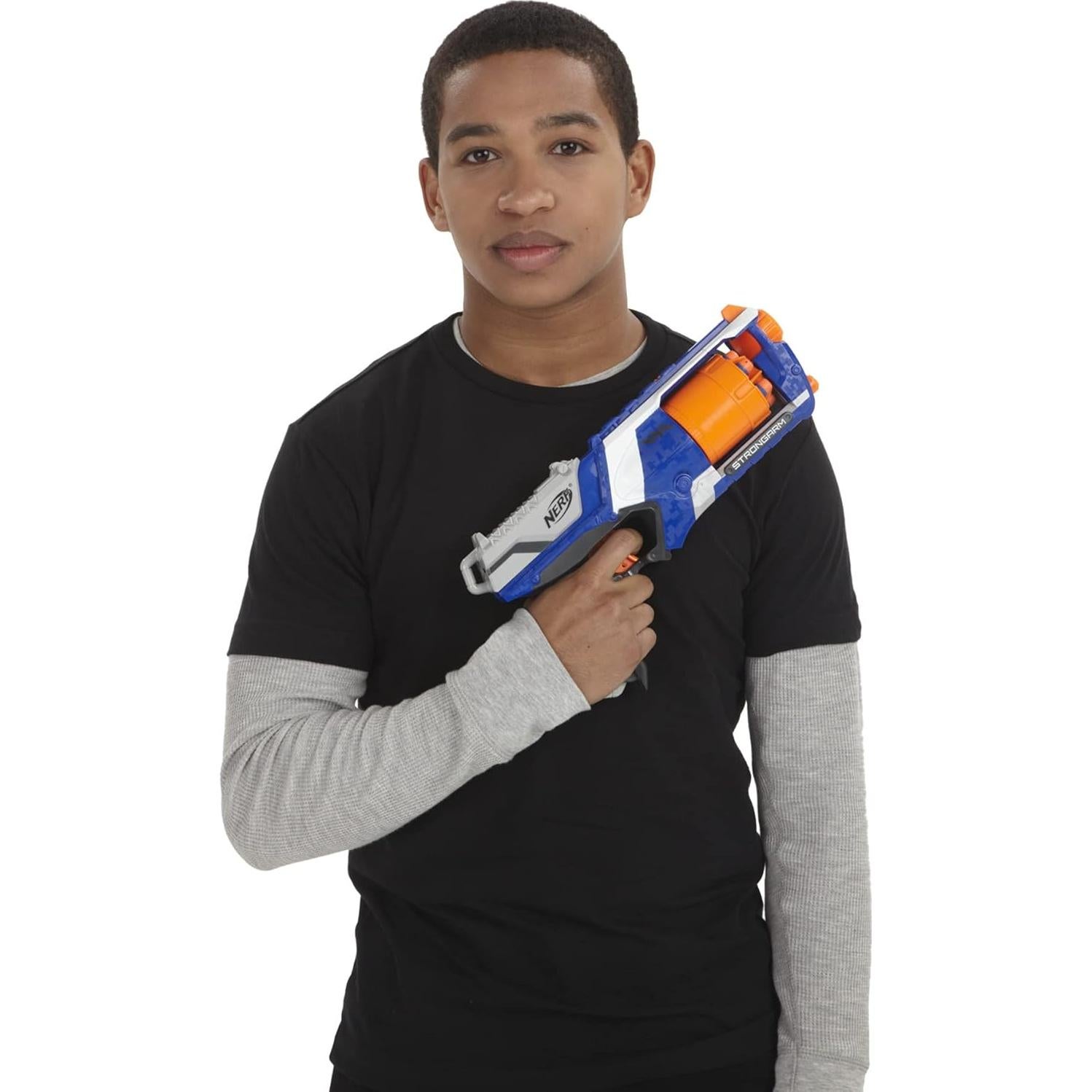 Blaster Nerf N-Strike Elite Strongarm con cañón rotatorio