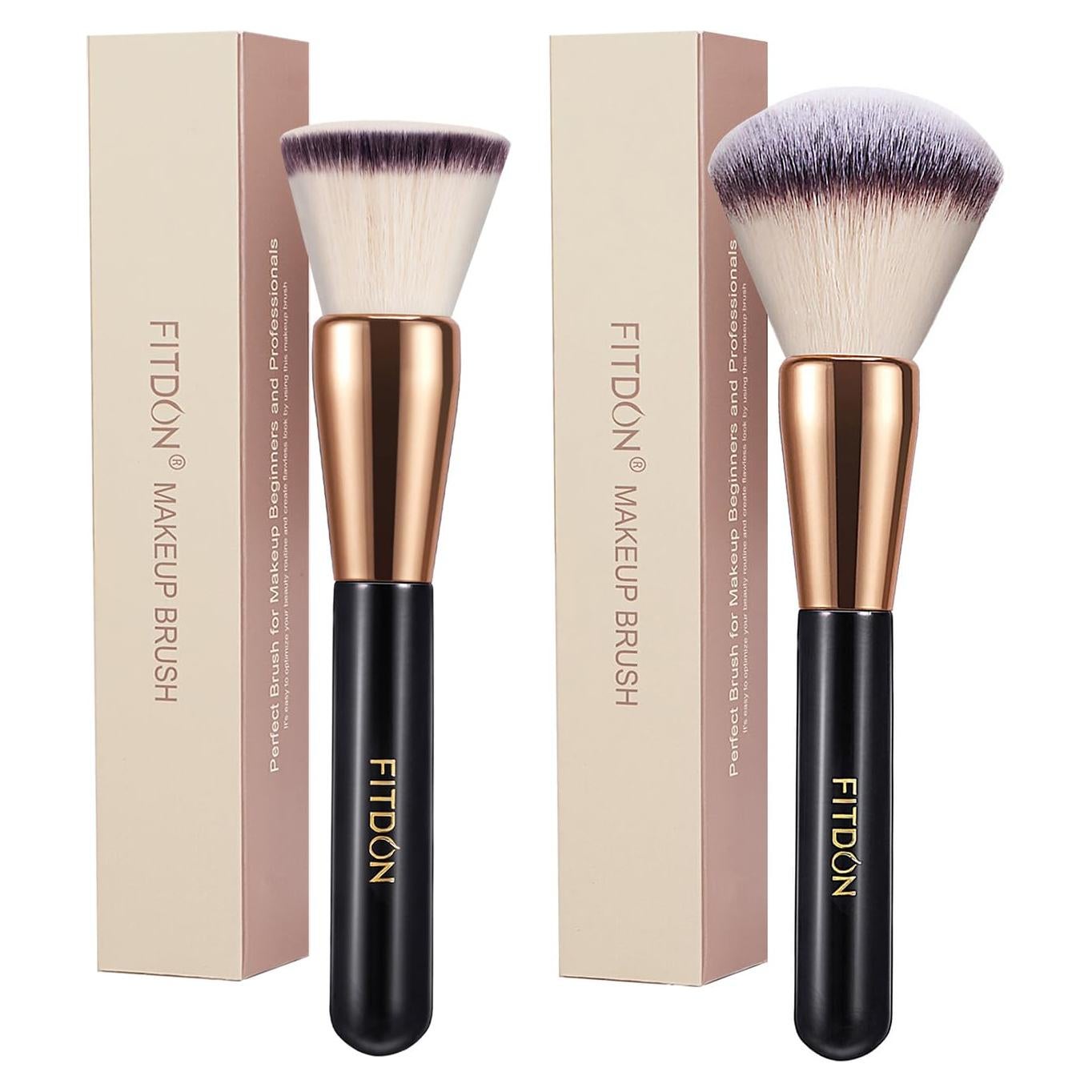 Juego de Brochas de Maquillaje FITDON 2PCS Profesional