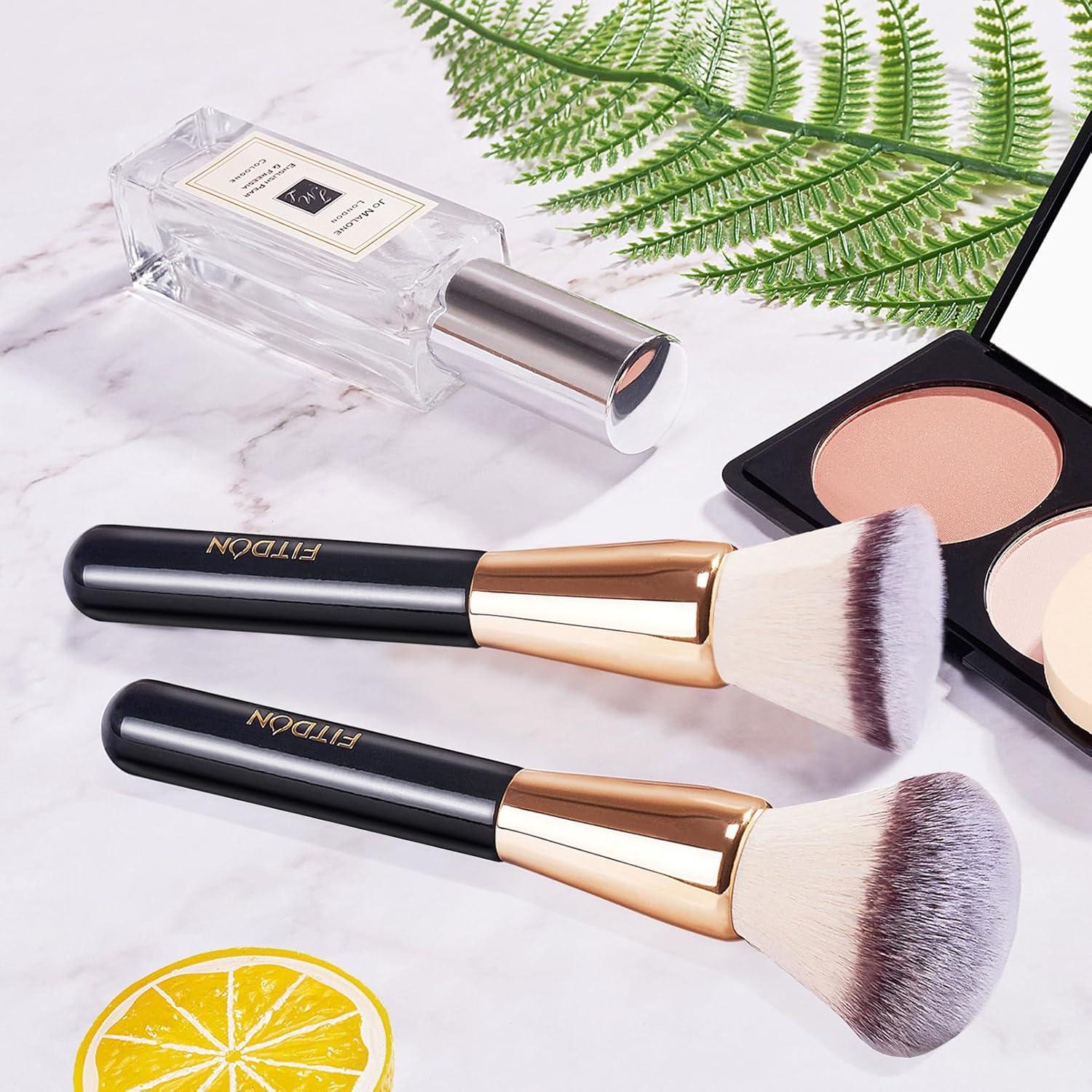 Juego de Brochas de Maquillaje FITDON 2PCS Profesional