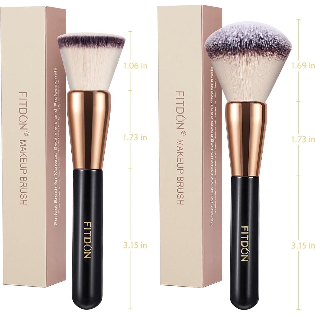 Juego de Brochas de Maquillaje FITDON 2PCS Profesional