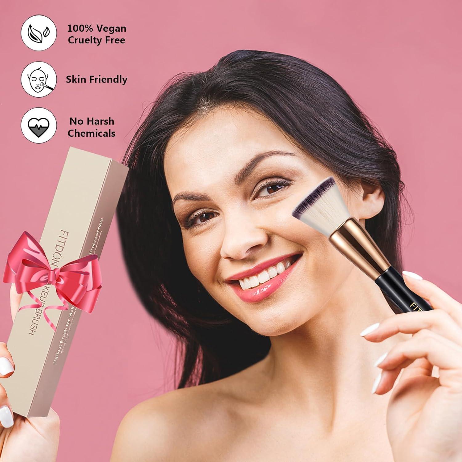 Juego de Brochas de Maquillaje FITDON 2PCS Profesional