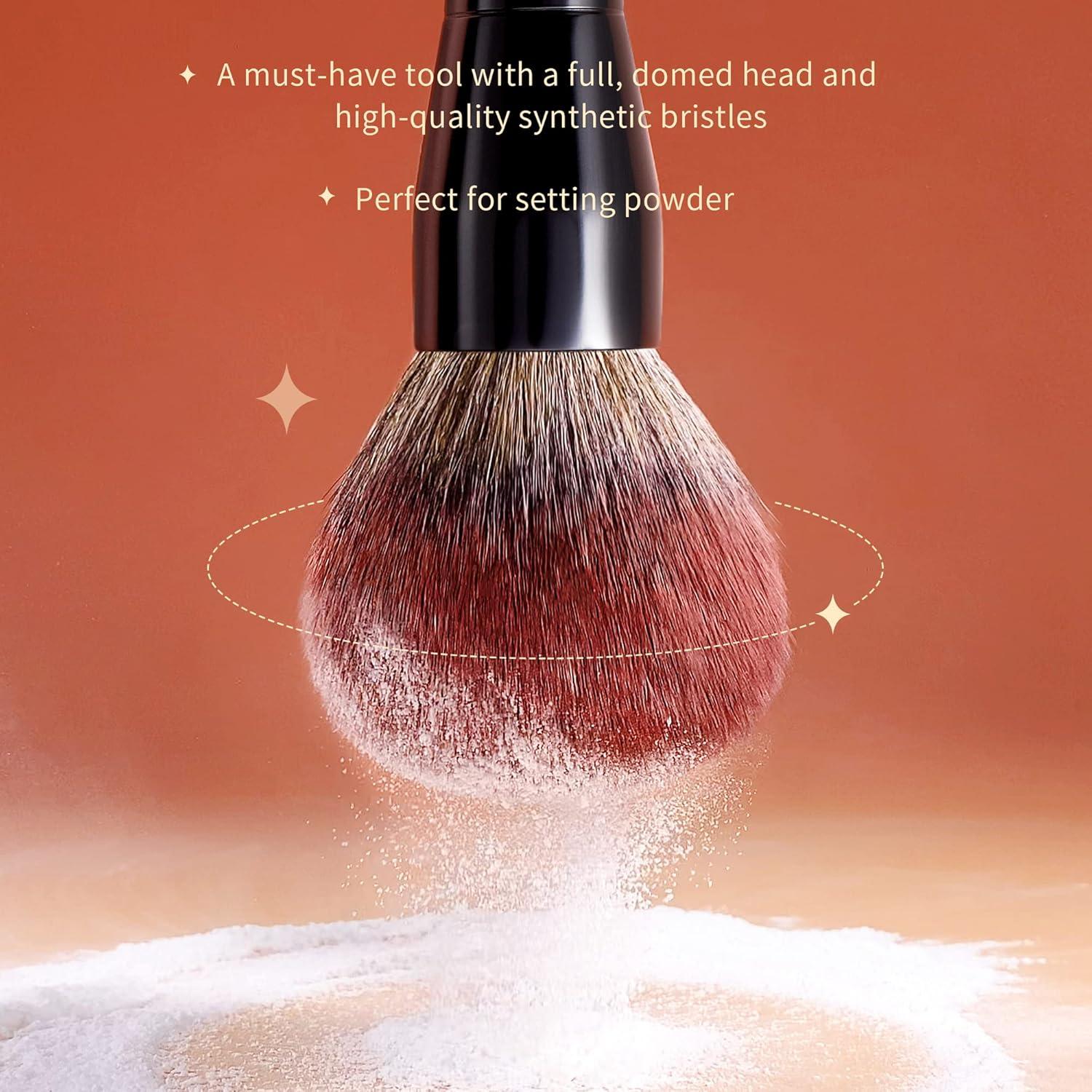 Brocha de Maquillaje Jessup MUL01 Grande Vegana para Polvo