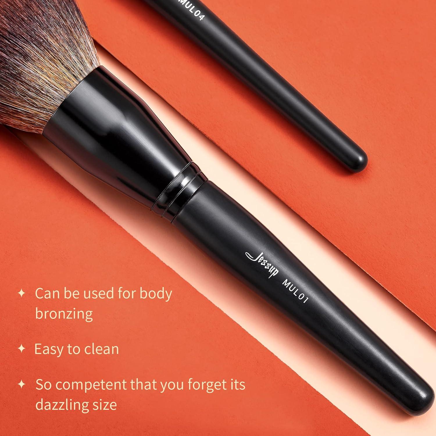 Brocha de Maquillaje Jessup MUL01 Grande Vegana para Polvo