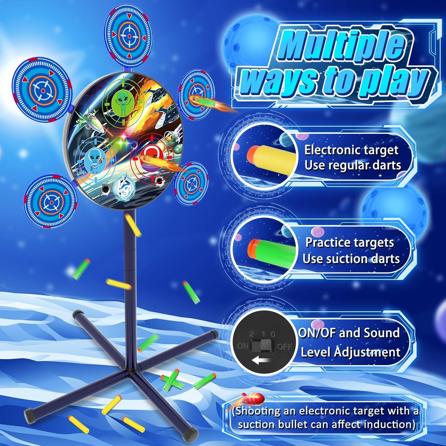 Juego de Tiro Digital Elertonic con 2 Pistolas y 40 Dardos