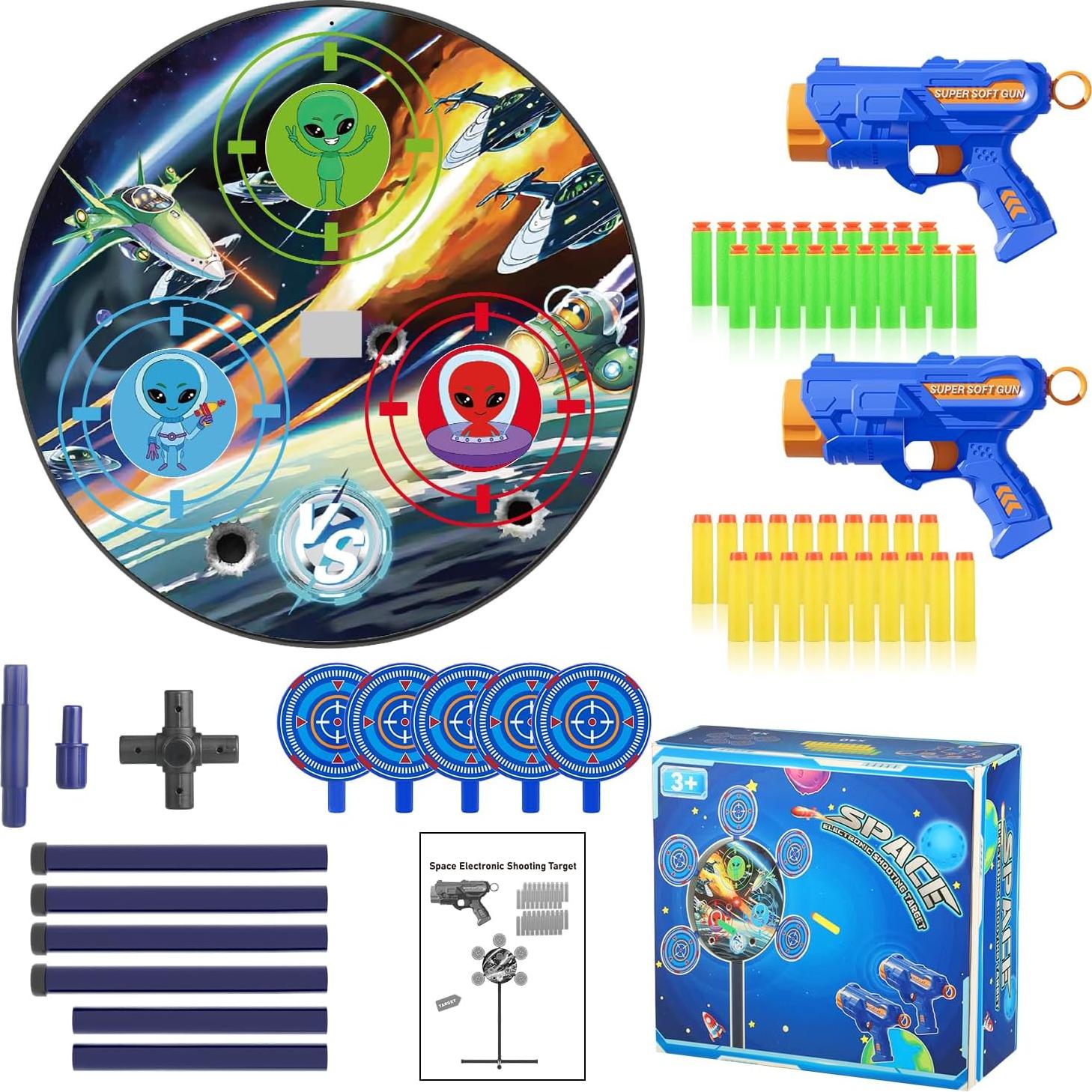 Juego de Tiro Digital Elertonic con 2 Pistolas y 40 Dardos