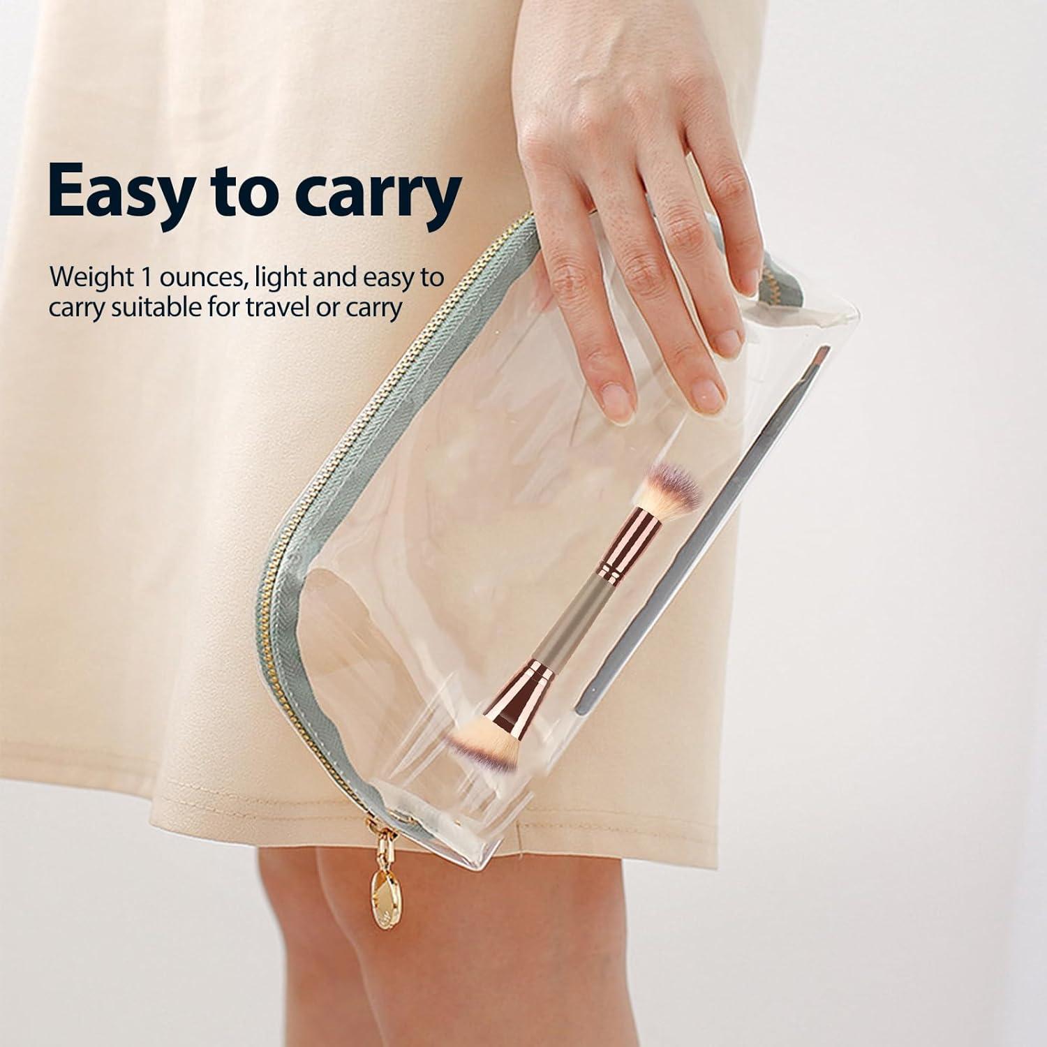 Paquete de 2 Pinceles de Maquillaje Doble Punta UAIAGM