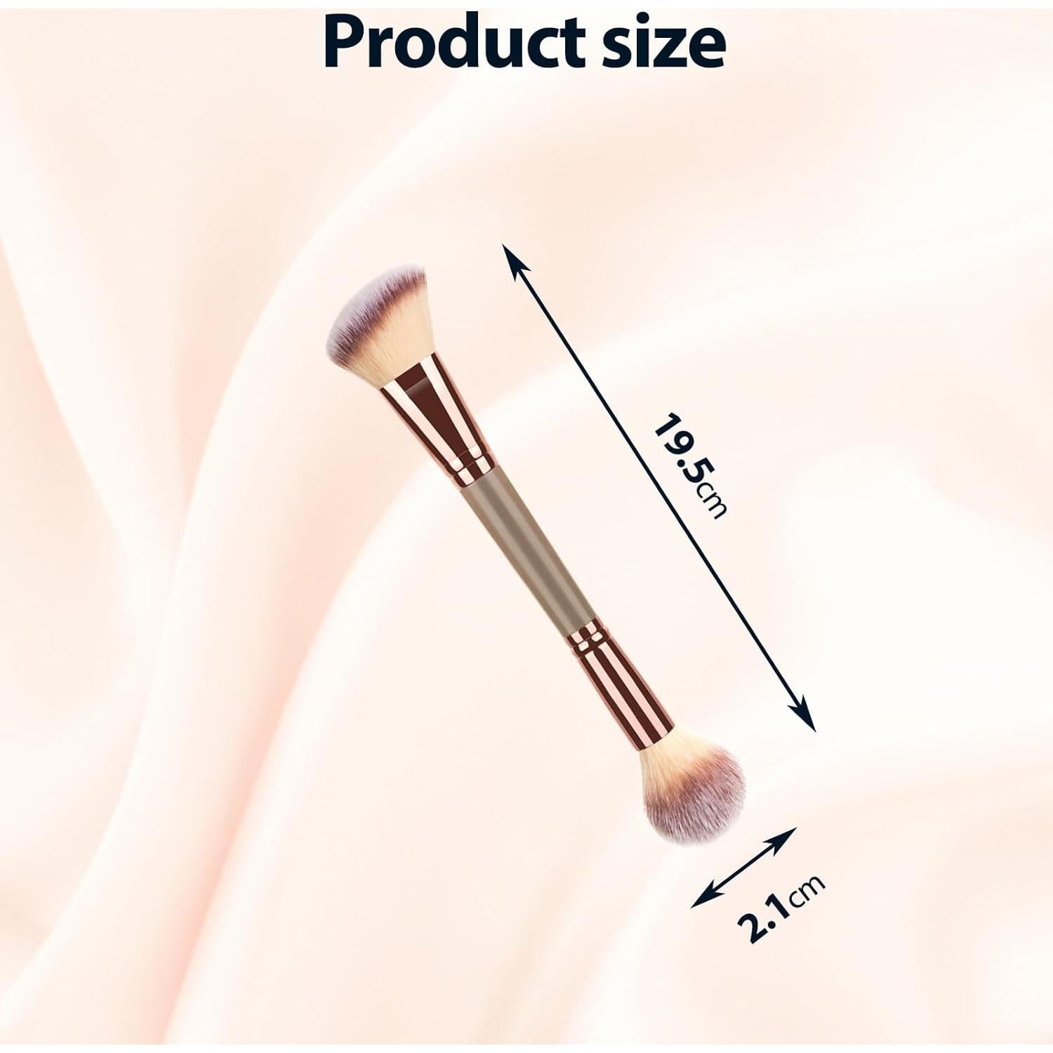 Paquete de 2 Pinceles de Maquillaje Doble Punta UAIAGM