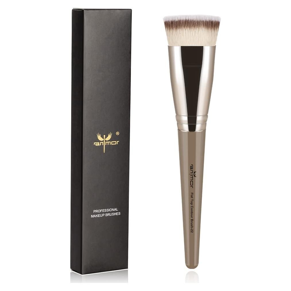 Brocha de Contorno Anmor Plana Profesional para Maquillaje