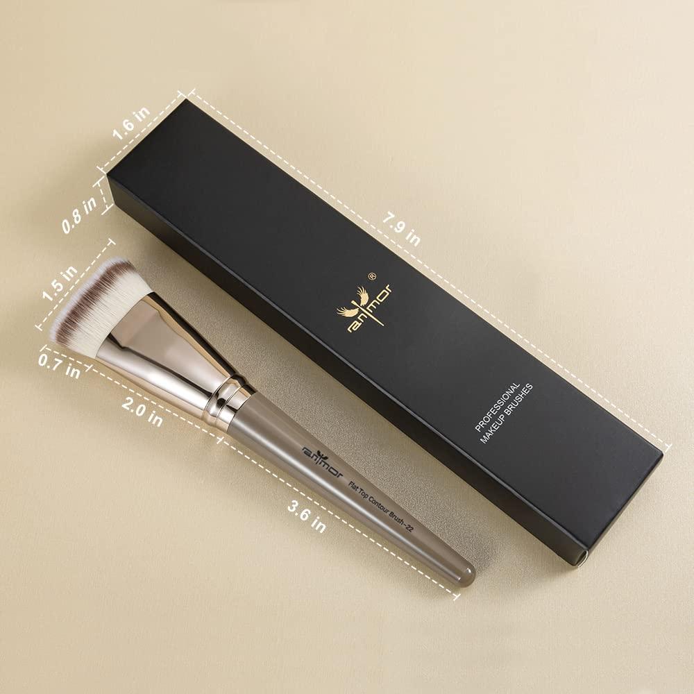 Brocha de Contorno Anmor Plana Profesional para Maquillaje