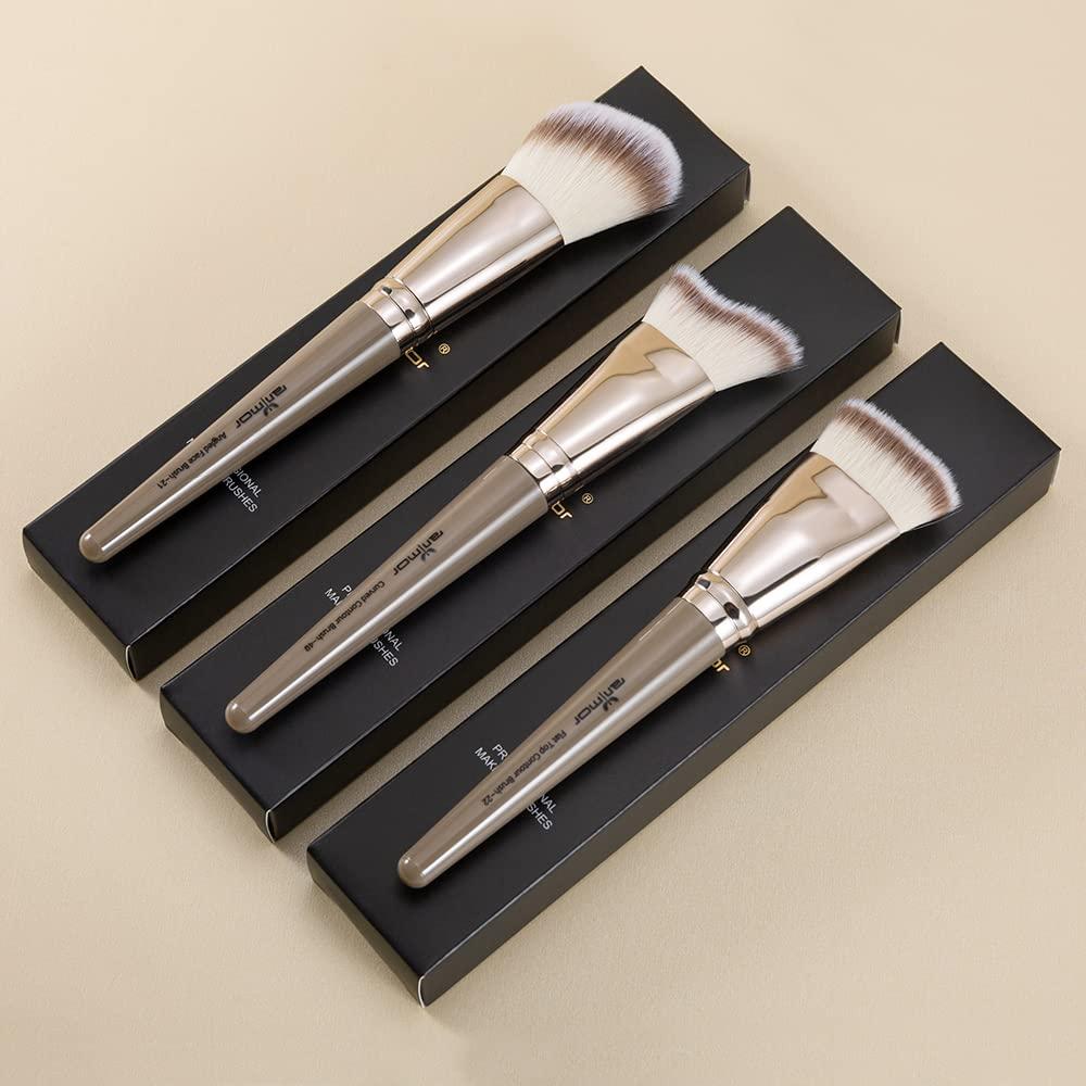 Brocha de Contorno Anmor Plana Profesional para Maquillaje