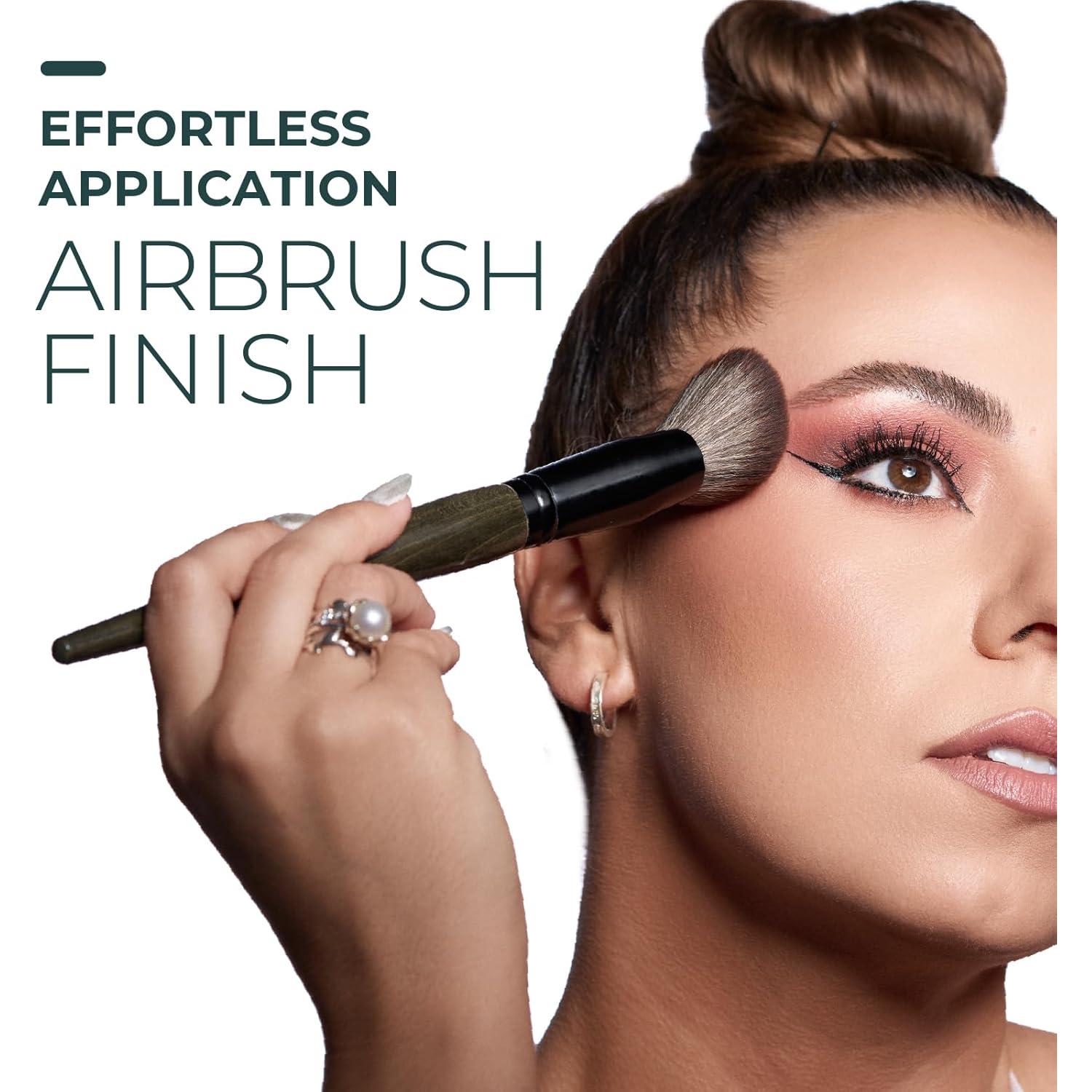 Brocha para Rubor C41 Rose y Ben Beauty - Angulada, Vegana