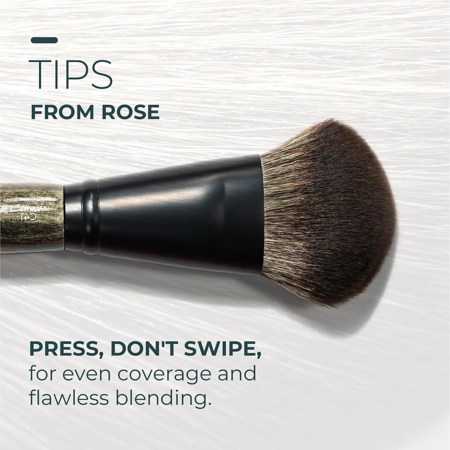 Brocha para Rubor C41 Rose y Ben Beauty - Angulada, Vegana