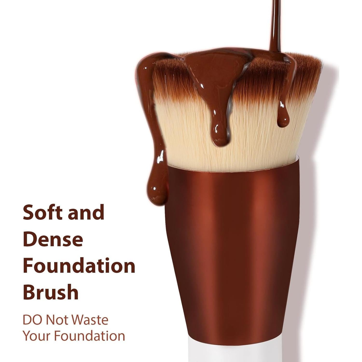 Brocha de Maquillaje Daubigny 3.4 cm Premium Blanca