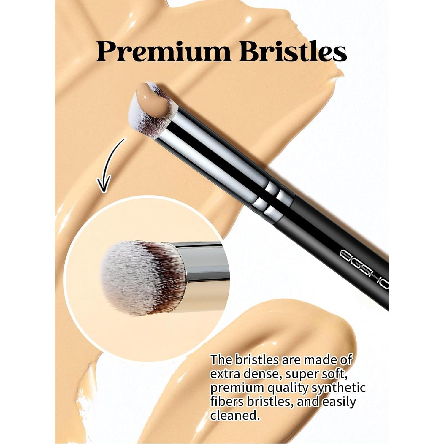 Brocha Corrector Angulada EIGSHOW Cerdas Sintéticas Veganas