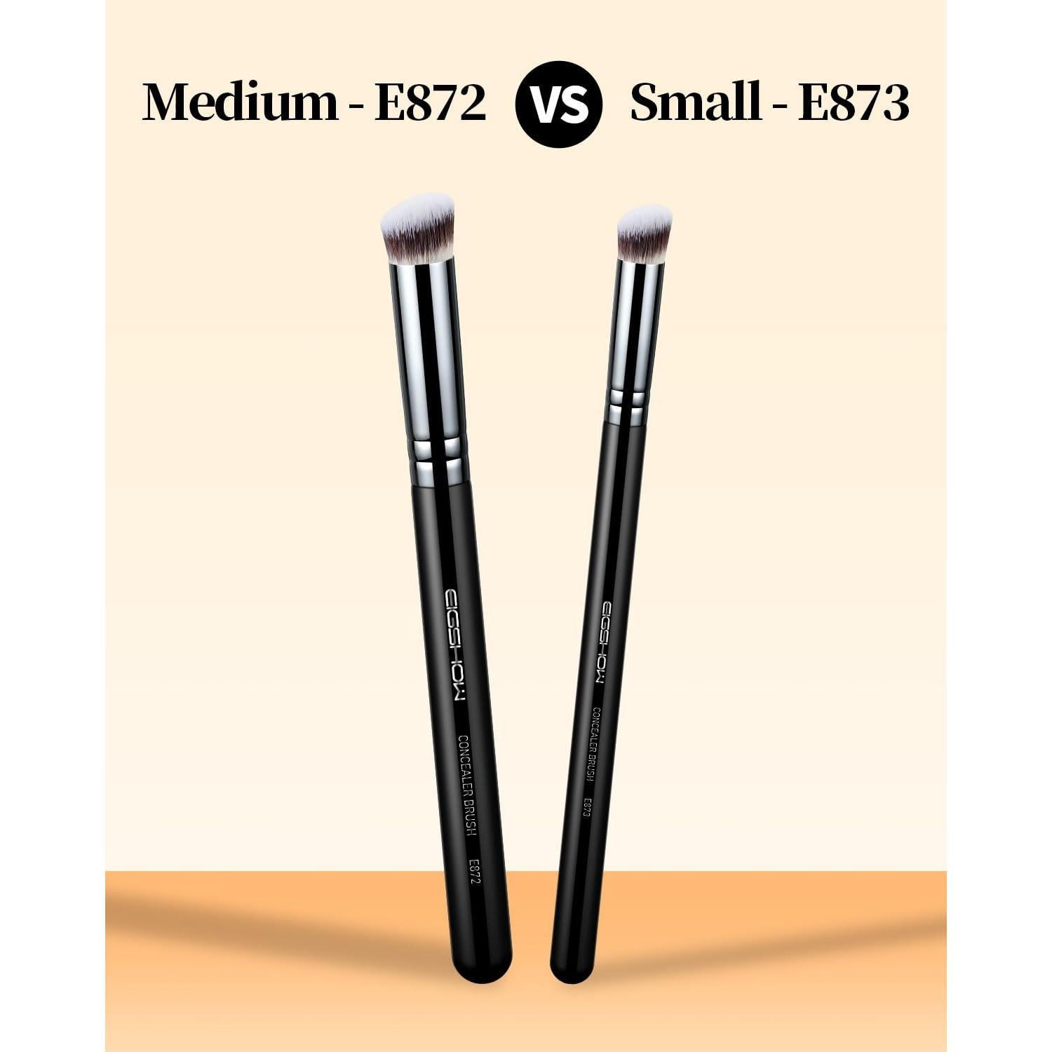 Brocha Corrector Angulada EIGSHOW Cerdas Sintéticas Veganas