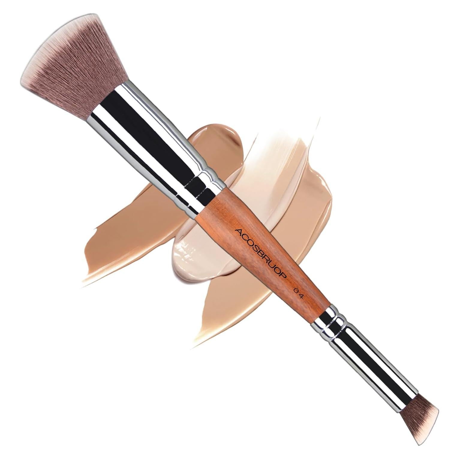 Brocha de Maquillaje Doble Punta ACOSBRUOP 18cm Suave