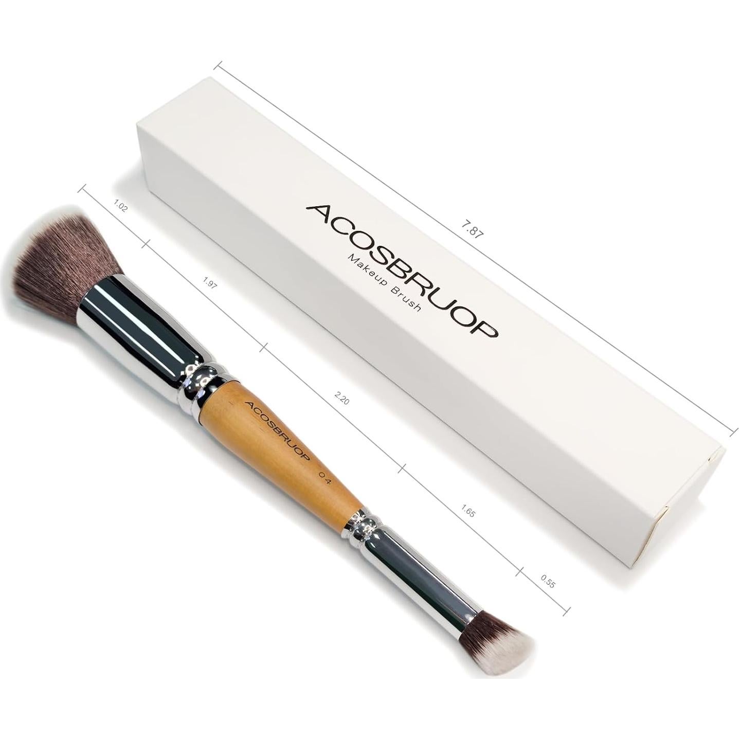 Brocha de Maquillaje Doble Punta ACOSBRUOP 18cm Suave