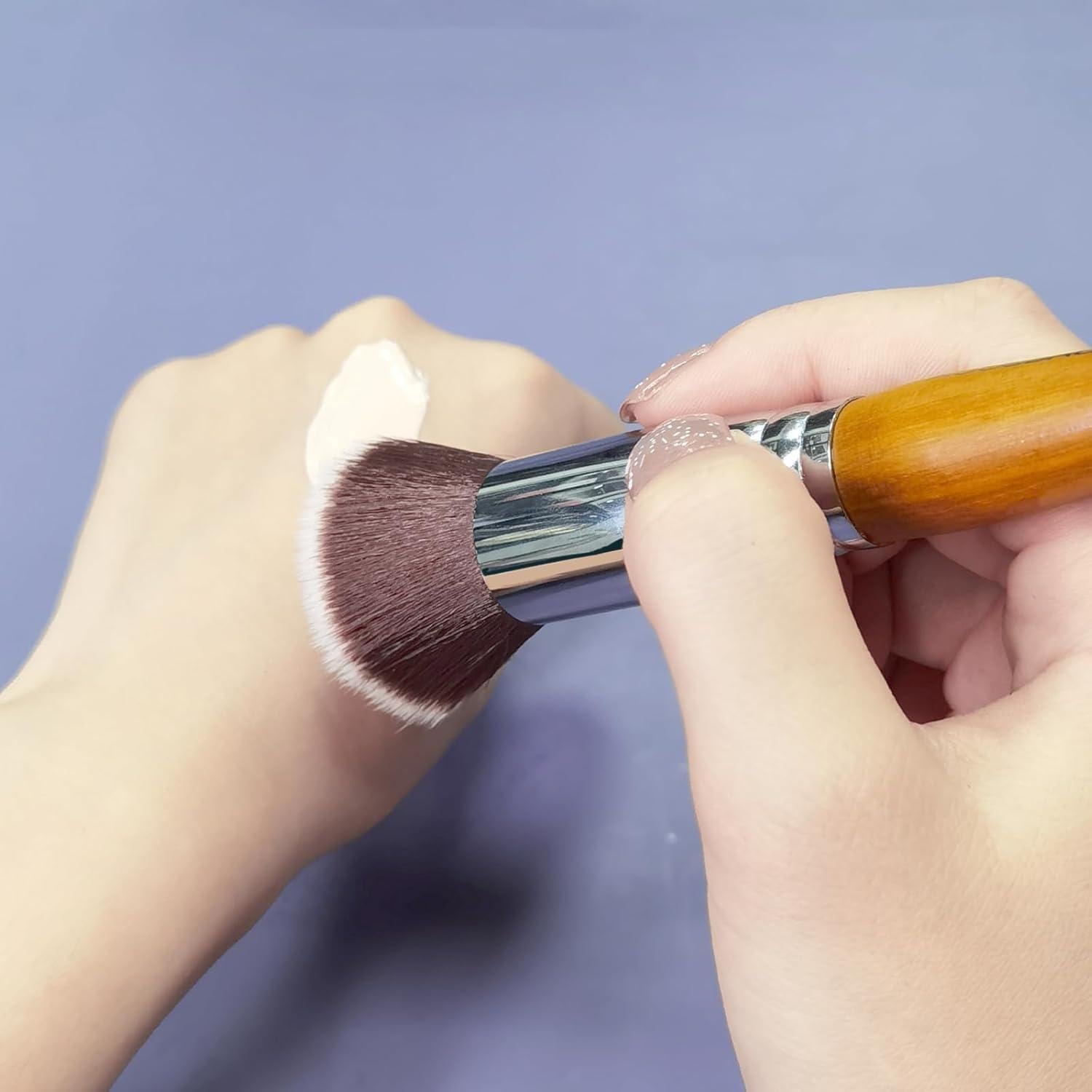 Brocha de Maquillaje Doble Punta ACOSBRUOP 18cm Suave