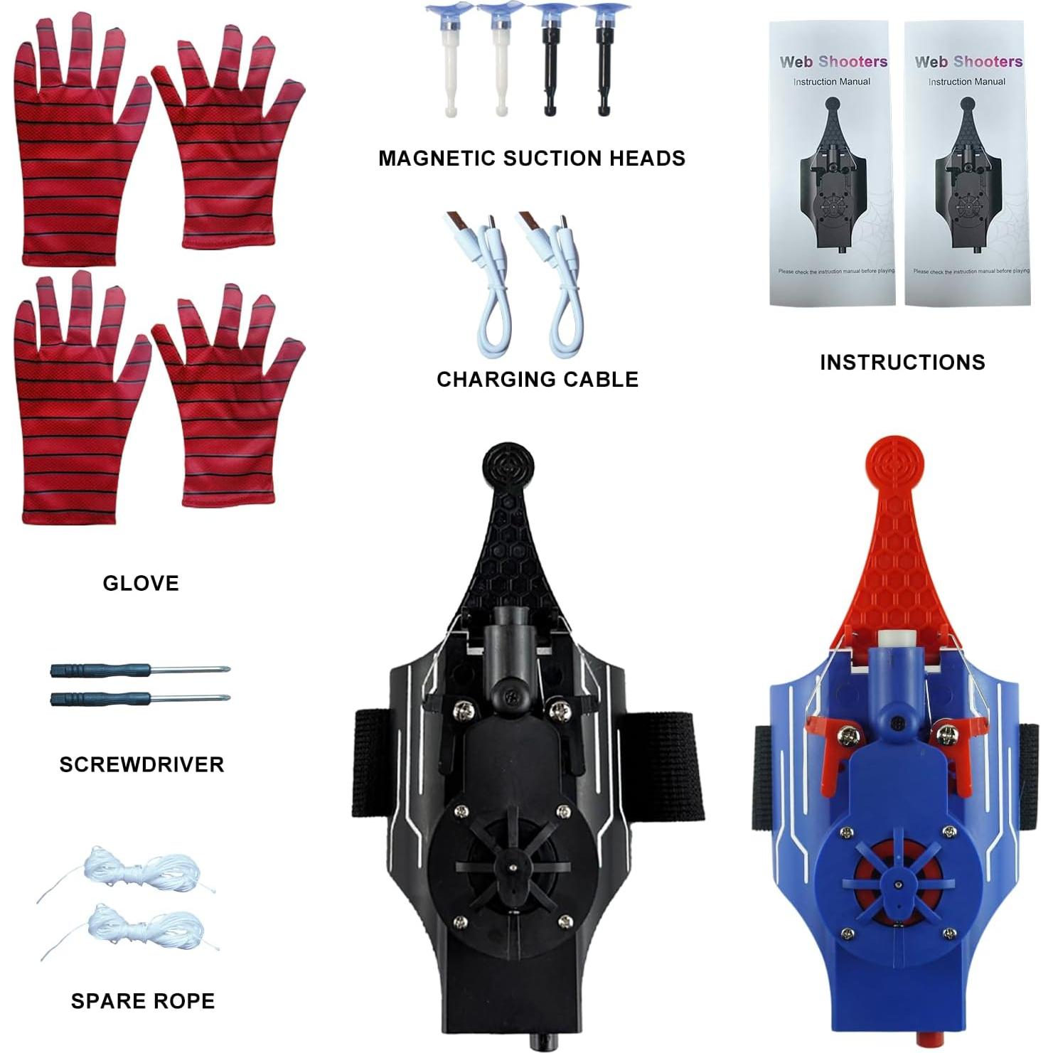 Lanzador de Seda de Araña HNCSFW USB C 2,44 m Niños