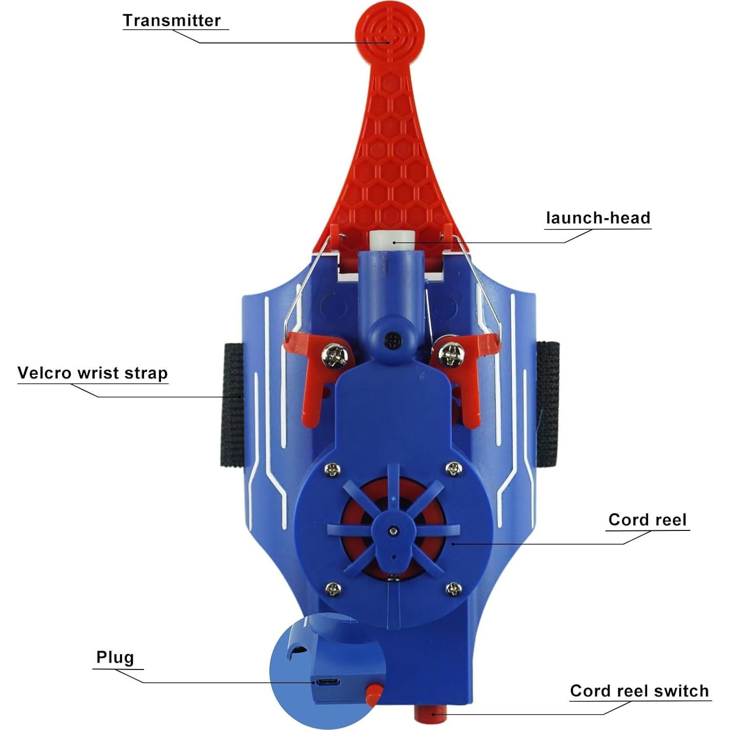 Lanzador de Seda de Araña HNCSFW USB C 2,44 m Niños