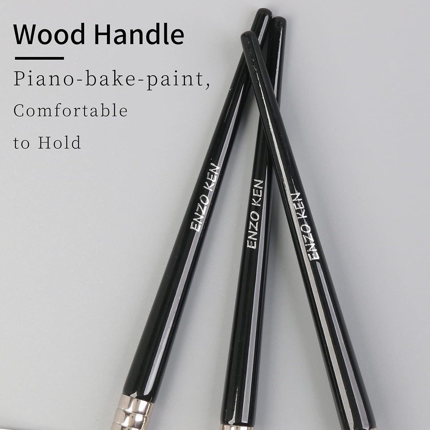 Pincel Corrector Angulado ENZO KEN 15cm Negro