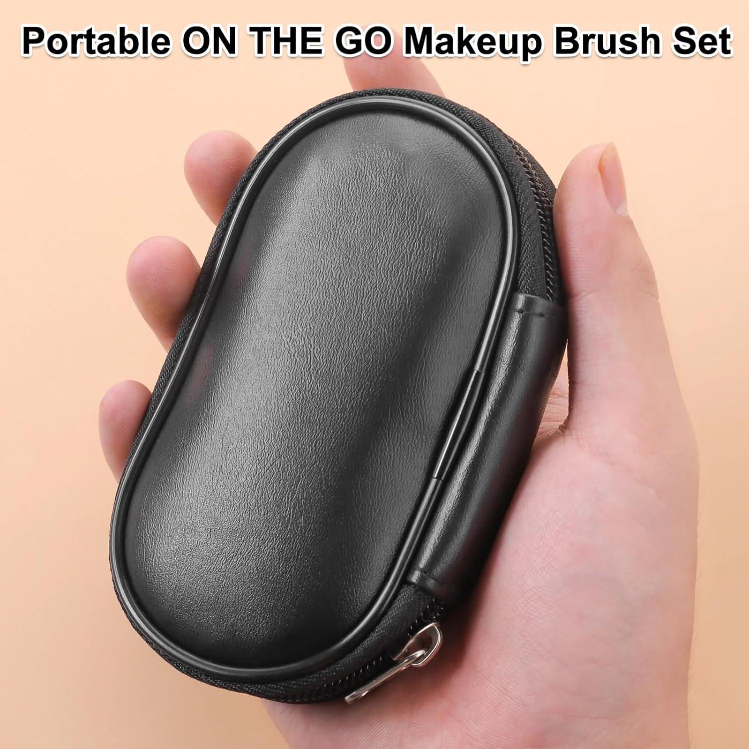 Set de Brochas de Maquillaje Portátil Kingtree 10 Piezas