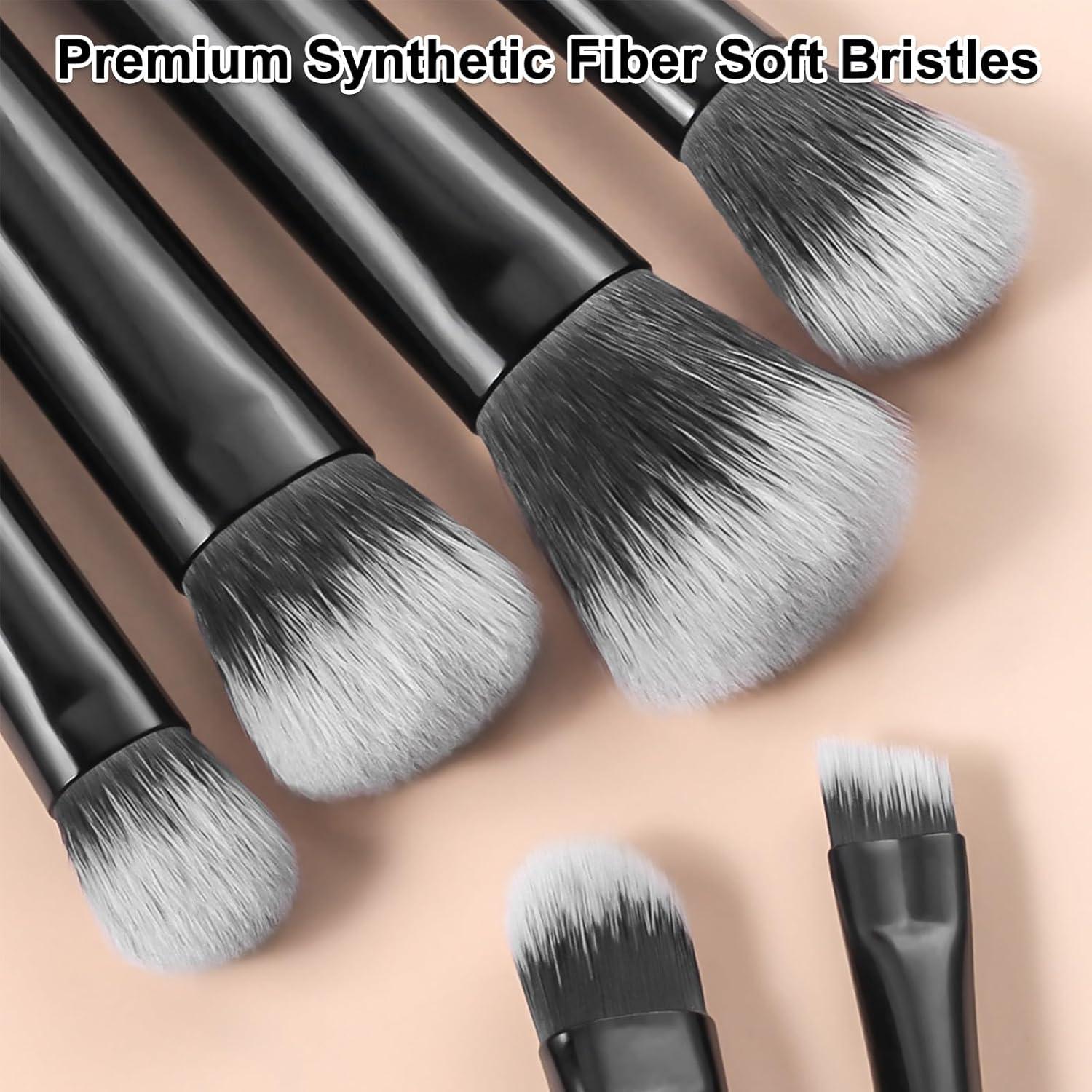 Set de Brochas de Maquillaje Portátil Kingtree 10 Piezas