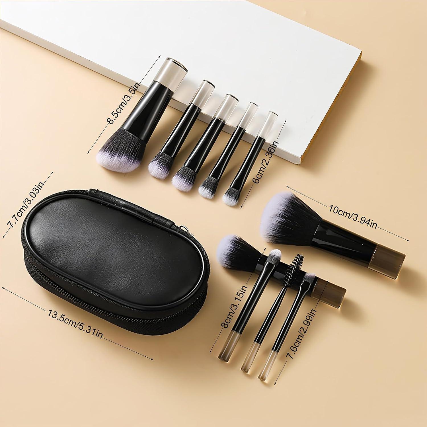 Set de Brochas de Maquillaje Portátil Kingtree 10 Piezas